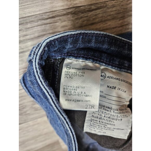 AG Adriano Goldschmied Jeans Womens 27R Blue The Legging Super Skinny Distressed - Picture 5 of 11